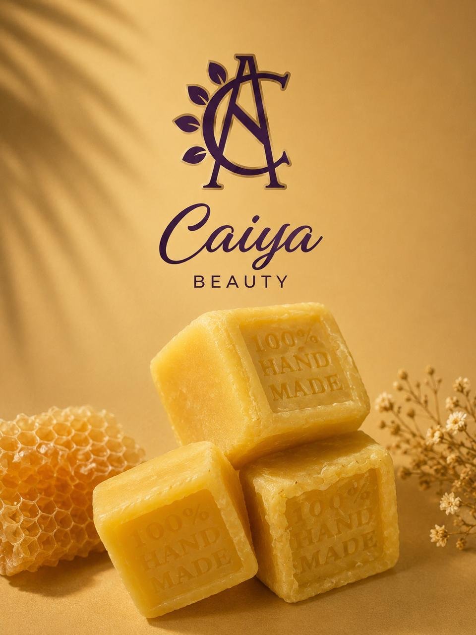 Handmade beeswax blocks